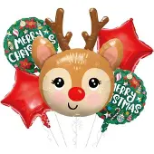 Brak informacji Strauß-Set Weihnachtsballons RENTIER 5-tlg.