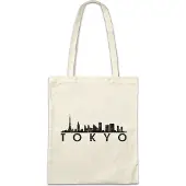 Eric Helmar Müller Urban Backwoods Skyline Tokyo, Stofftasche, Farbe: Beige