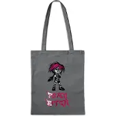 Eric Helmar Müller Urban Backwoods Punk Girl, Stofftasche, Farbe: Grau