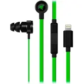 Razer Gaming-Headset "Hammerhead Lightning für iOS", schwarz (schwarz, grün), Kopfhörer, Gaming-Headset