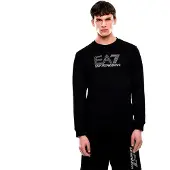 EA7 für Herren. 7M001312_AF13512 Visibility Sweatshirt M Schwarz (XXS), Lässig, Sportlich, Baumwolle