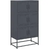 Syfax Sideboard Anthrazit 68,5x38,5x123,5 cm Stahl