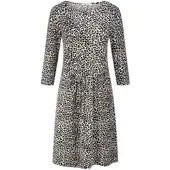 Peter Hahn Jersey-Kleid Rundhals-Ausschnitt weiss, 46