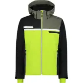 CMP Herren Skijacke mit Clima Protect abnehmbarer Kapuze grün 54