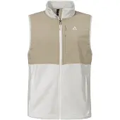 Schöffel Fleeceweste SCHÖFFEL "Fleece Vt Style Ash WMN", Damen, Gr. 46, beige (9040, natur), Oberstoff: 100% Polyester, ohne Ausschnitt, Westen Fleeceweste