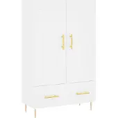 Syfax Highboard Weiß 69,5x31x115 cm Holzwerkstoff
