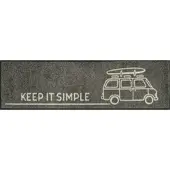 Kleen-Tex Läufer "Keep it Simple grey", rechteckig, 7 mm Höhe