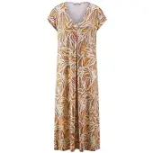 Peter Hahn Kleid V-Ausschnitt orange, 48
