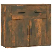 Syfax Sideboard Räuchereiche 80x33x70 cm Holzwerkstoff