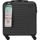 ProWorld Handgepäckkoffer 16 Zoll – Anthrazit – 26 Liter – 4 Lenkrollen – Zahlenschloss – 41 x 22 x 47 cm