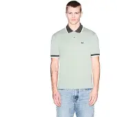 Armani Exchange für Herren. XM002329AF13026U7210 Regular Polo grün (S), Lässig, Baumwolle, Kurzarm