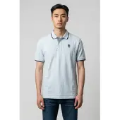 Blauer für Herren. 26SBLUT02288 Blaues Poloshirt von Damon (S), Lässig, Baumwolle, Kurzarm