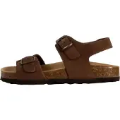 The Divine Factory Flache Kinder Pantoletten aus Leder mit Memory-Sohle, verstellbaren Riemen