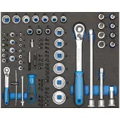 Gedore TS-147 Werkzeugsortiment in Check-Tool-Modulen, 147-teilig, 2955997