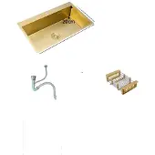 OEM Spüle, Edelstahl, Einzelbecken, 53x43cm