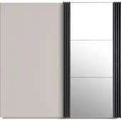 Masseno Schiebetürenschrank PUNTO 215/210/61cm -türig mit Spiegel Kaschmir
