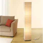 Trango Reispapierlampe "Oslo" beige eckig