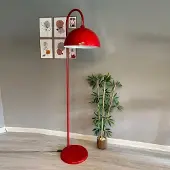 Bamyum Rote Stehlampe Moderne Dekorative Stehlampe aus Metall