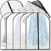 Edibazzar | Schrankorganizer, transparente Hülle für Kleidung und Mäntel, 5er-Set