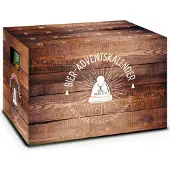 Itenga Adventskalender für Bierkasten Stülper Motiv Holzkiste - Bier Adventskalender