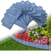 OEM Gartenrand - 20 Stück - Anthrazit - Kunststoff - 5 m