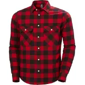 Helly Hansen Lokka Flannel LS Shirt, Hemd, Herren, rot/schwarz