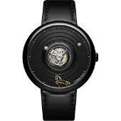 CIGA Design Uhr Herren Schwarz Ciga-U057-BB01-1B