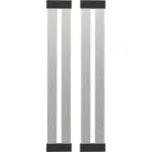 Vogt 2 Abtropfflächen, je 8x48 cm, Aluminium-Silikon-Spülbeckenablage, Abtropfmatte