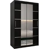 MEBLE KRYSPOL Kleiderschrank, Schiebetürenschrank Schlafzimmer, Schrank mit Spiegel VERONA 4 120 cm