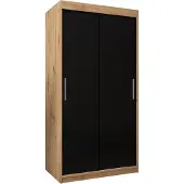 MEBLE KRYSPOL Kleiderschrank, Schiebetürenschrank Schlafzimmer, Schrank TOKYO 100 cm