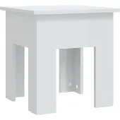 Syfax Couchtisch Hochglanz-Weiß 40x40x42 cm Holzwerkstoff