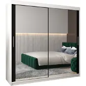 MEBLE KRYSPOL Kleiderschrank, Schiebetürenschrank Schlafzimmer, Schrank mit Spiegel TOKYO 3 200 cm