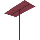 Syfax Sonnenschirm mit Aluminium-Mast 180x110 cm Bordeauxrot