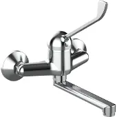 TIEMME K03LC Wand-Spültischbatterie mit Arzthebel u. Schwenkauslauf 180 mm