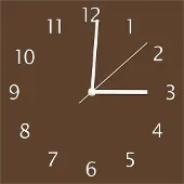 Wallario Design Wanduhr Braun aus Echtglas, Größe 30 x 30 cm