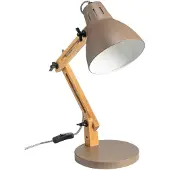 Luxus Europe - Schreibtischlampe Robbie Taupe - Leselampe – Schreibtischleuchte