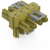 Wago 770-1732 T-Verteiler 4-Pol. 3VK Kod. B hellgrün