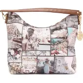 Y-NOT Leder Tasche MOD-013F3, 30x27x13 cm