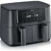 Severin Heißluftfritteuse Black Line Dual FR 2463