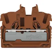 Wago 2052-321/000-014 2-Leiter-Mini-Durchgangsklemme,mit Betätigungsöffnung,2,5 mm2,braun 2052321000014 - 100 Stück