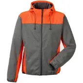 Planam Softshelljacke "Kontrast" Outdoor - 4XL - grau/orange