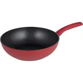 Michelino Nora Wokpfanne ø28 cm - Induktionsgeeignet & Antihaftbeschichtet, Rot