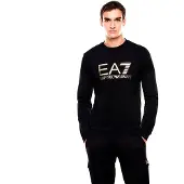EA7 für Herren. 7M002278_AF22266 Sweatshirt Core schwarz (XXS), Lässig, Baumwolle
