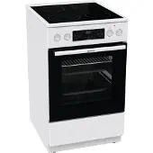 Gorenje Elektro-Standherd "GECS5C", Energieeffizienz: A, schwarz-weiß (weiß), Herdsets, ExtraSteam. Perfekte Backergebnisse auf Knopfdruck, Elektro-Standherd