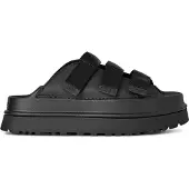 Ugg für Damen. 1167430 GoldenGlow Schwarze Ledersandalen (41), Wohnung, Keine, Lässig