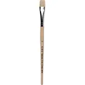 Creativ Light Pinsel Größe 12, 12 mm, kurzer Griff, Naturlinie, 12 Stück, Malen