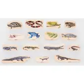 TickiT Wooden Reptile & Amphibian Blocks, 0 Jahr(e), 15 Stück(e), Holz