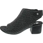 Rieker Sandalette, Sommerschuh, Sandalette, Blockabsatz, in modischer Flecht-Optik