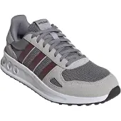 Adidas Sneaker SPORTSWEAR "RUN 84", Herren, Gr. 42, grau (grau three, shadow rot, grau two), Leder, Synthetik, Textil, Schuhe Sneaker, inspiriert vom Design des LA Trainer