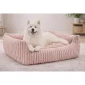 Odol-Plusz Hundebett Hundekissen Hundesofa Katzenbett Hundekorb gesteppt 95x75cm